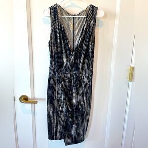 Tahari dress with zipper detail on the back.